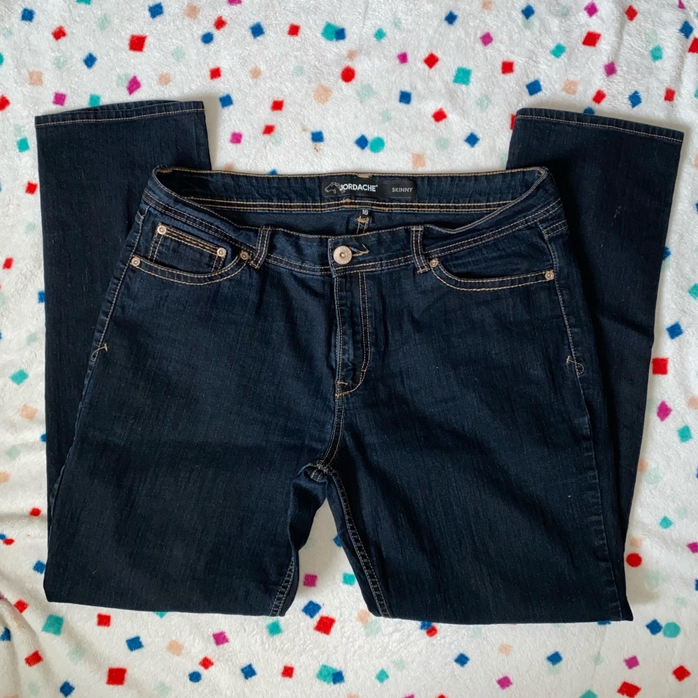 Jordache jeans skinny plus size 16 - Picture 3 of 4